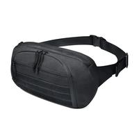Entchin Tactical Fanny Pack for Men Women,Multifunctional Crossbody Bag with Elastic Band Holder,Concealed Carry Waist Pounch, E109 Black, L, Waist Pack, Crossbody Bag