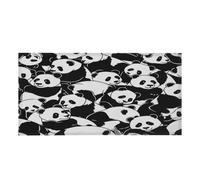 Entemne 1 Pc Fluorescent Light Covers Cute Chinese Pandas Bears Magnetic Ceiling Light Diffuser Filter Glare-Reducing for Classroom Office Home Lighting, 120x60cm
