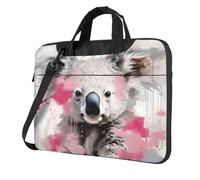 Entemne 14 Inch Laptop Bag Animal Koala Art Painting Laptop Sleeve Case For Women Men Lightweight Water Resistant Computer Tablet Shoulder Bag Briefcase