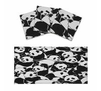 Entemne 3 Pcs Fluorescent Light Covers Cute Chinese Pandas Bears Magnetic Ceiling Light Diffuser Filter Glare-Reducing for Classroom Office Home Lighting, 120x60cm