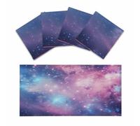 Entemne 4 Pcs Fluorescent Light Covers Fantasy Galaxy Nebula Magnetic Ceiling Light Diffuser Filter Glare-Reducing for Classroom Office Home Lighting, 120x60cm