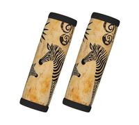 Entemne African Ancient Zebra Art Luggage Handle Wraps 2 Pack Luggage Identifiers for Suitcase Soft Neoprene Handle Covers for Trolley Door Handles Grip Travel Accessories