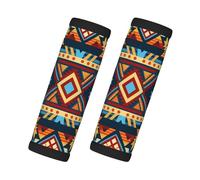 Entemne Aztec Ethnic African Pattern Luggage Handle Wraps 2 Pack Luggage Identifiers for Suitcase Soft Neoprene Handle Covers for Trolley Door Handles Grip Travel Accessories