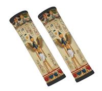 Entemne Car Seat Belt Covers Ancient Egyptian King Seat Belt Comfort Pads For Kids Adults Men Women Soft Seatbelt Cushion Shoulder Strap Pads For Bags, 2 Pcs