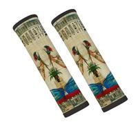 Entemne Car Seat Belt Covers Ancient Egyptian Women Papyrus Seat Belt Comfort Pads For Kids Adults Men Women Soft Seatbelt Cushion Shoulder Strap Pads For Bags, 2 Pcs