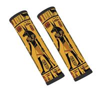 Entemne Car Seat Belt Covers Egyptian Hieroglyphs Anubis Seat Belt Comfort Pads For Kids Adults Men Women Soft Seatbelt Cushion Shoulder Strap Pads For Bags, 2 Pcs