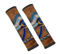 Entemne Car Seat Belt Covers Egyptian Horus Eye Seat Belt Comfort Pads For Kids Adults Men Women Soft Seatbelt Cushion Shoulder Strap Pads For Bags, 2 Pcs