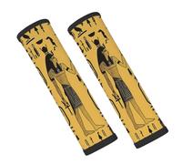 Entemne Car Seat Belt Covers Egyptian Papyrus Horus King Seat Belt Comfort Pads For Kids Adults Men Women Soft Seatbelt Cushion Shoulder Strap Pads For Bags, 2 Pcs