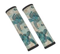 Entemne Car Seat Belt Covers Oceanic Ancient Turtles Seat Belt Comfort Pads For Kids Adults Men Women Soft Seatbelt Cushion Shoulder Strap Pads For Bags, 2 Pcs