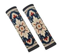 Entemne Car Seat Belt Covers Retro Boho Mandala Flowers Seat Belt Comfort Pads For Kids Adults Men Women Soft Seatbelt Cushion Shoulder Strap Pads For Bags, 2 Pcs