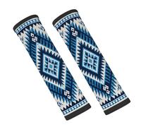 Entemne Car Seat Belt Covers Vintage Ethnic Aztec Geometric Seat Belt Comfort Pads For Kids Adults Men Women Soft Seatbelt Cushion Shoulder Strap Pads For Bags, 2 Pcs