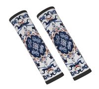 Entemne Car Seat Belt Covers Vintage Mandala Flowers Seat Belt Comfort Pads For Kids Adults Men Women Soft Seatbelt Cushion Shoulder Strap Pads For Bags, 2 Pcs