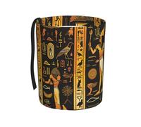 Entemne Car Trash Bin Egyptian King Queen Waterproof Leakproof Car Trash Can Collapsible Oxford Hanging Vehicle Litter Bag for Seat Headrest 4L Small Organiser Bins