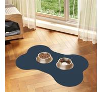 Entemne Dog Feeding Mat Absorbent Dog Bowl Mat With Non-Slip Rubber Backing 60x40cm Cyber Dark Shadow Pet Feeding Mats For Cat Waterproof Water Bowl Pad Placemat Protect Floor