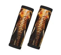 Entemne Graffiti African Elephant Art Painting Luggage Handle Wraps 2 Pack Luggage Identifiers for Suitcase Soft Neoprene Handle Covers for Trolley Door Handles Grip Travel Accessories