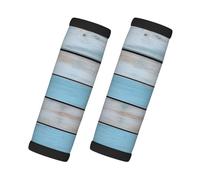 Entemne Gray Blue Wooden Luggage Handle Wraps 2 Pack Luggage Identifiers for Suitcase Soft Neoprene Handle Covers for Trolley Door Handles Grip Travel Accessories