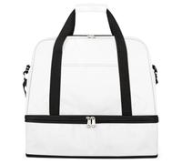 Entemne Large Travel Bag for Women Men Cute Christmas Snowman Winter Foldable Duffle Holdall Bag with Shoe Compartment Lightweight Carry on Luggage Tote Overnight Weekender Duffels