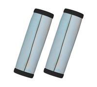 Entemne Light Blue Wooden Board Luggage Handle Wraps 2 Pack Luggage Identifiers for Suitcase Soft Neoprene Handle Covers for Trolley Door Handles Grip Travel Accessories