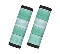 Entemne Mint Green Wooden Board Luggage Handle Wraps 2 Pack Luggage Identifiers for Suitcase Soft Neoprene Handle Covers for Trolley Door Handles Grip Travel Accessories