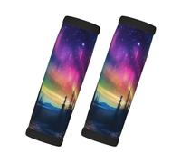 Entemne Northern Lights Aurora View Luggage Handle Wraps 2 Pack Luggage Identifiers for Suitcase Soft Neoprene Handle Covers for Trolley Door Handles Grip Travel Accessories