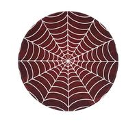 Entemne Small Round Mouse Mat Spider Web Dark Red Non-Slip Rubber Base Mouse Pad 20cm Computer Mousepad Portable Washable Desk Mat For Office Laptop Gaming Gift, 1 Pc