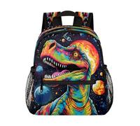 Entemne Toddler Backpack for Girls Boys Universe Dinosaur Space Planets Backpack Small Kids Preschool Bookbag with Chest Strap Lightweight Kindergarten Nursery bag