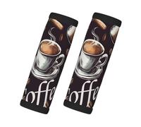 Entemne Vintage Coffee Maker Cup Beans Luggage Handle Wraps 2 Pack Luggage Identifiers for Suitcase Soft Neoprene Handle Covers for Trolley Door Handles Grip Travel Accessories