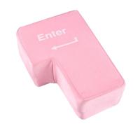 Enter Button Pillow, USB Stress Relief Nap Pillow for Office Home, Big Enter Key for Computer with Real Clicky Sound, Anti-Stress Gift for Programmers, Gamers, Office Workers