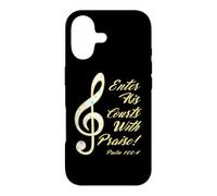 Enter His Courts With Praise, Psalm 100, Music Bible Verse Case for iPhone 17
