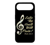 Enter His Courts With Praise, Psalm 100, Music Bible Verse Case for iPhone Air