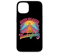 Enter His Gates With Thanksgiving Spiritual Case for iPhone 13