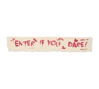 Enter If You Dare! Fabric Banner