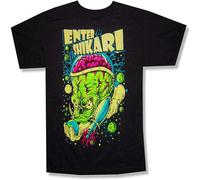 Enter Shikari Brain Cartoon Head T Shirt New Band Merch Black L