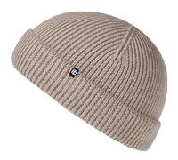 Enter the Complex® Fisherman Beanie 100% Merino Wool Trawler Hat Troyer Ribbed Knit Women Men, Beige, One Size
