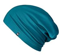 Enter the Complex® Light Jersey Beanie Hat, Women and Men, Cotton Slouch Beanie, Elastic, Petrol Blue, S/M