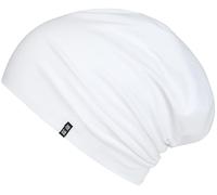 Enter the Complex® Light Jersey Beanie Hat, Women and Men, Cotton Slouch Beanie, Elastic, Snow White, L/XL