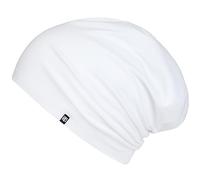 Enter the Complex® Light Jersey Beanie Hat, Women and Men, Cotton Slouch Beanie, Elastic, Snow White, S/M