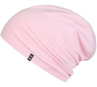 Enter the Complex® Light Jersey Beanie Hat, Women and Men, Cotton Slouch Beanie, Elastic, Strawberry Ice Cream Pink, L/XL
