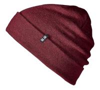 Enter the Complex® Merino hat for men, women, 100% merino wool, warm and thin, two-layer knitted hat, Maroon, One Size