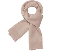 Enter the Complex Merino Scarf Made from 100% Finest, Sustainable Merino Wool, Men and Women, Knitted Scarf, Winter, Short, beige, 140 x 20 cm