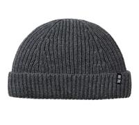 Enter the Complex® Short Fisherman Beanie, Docker Hat, Men and Women, Trawler Beanie, 100% Merino Wool, Roll Cap, charcoal, One Size