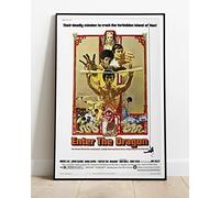 Enter The Dragon Bruce Lee Classic Martial Arts Movie : A Huge 36"x24" Poster Print Similar (Slightly Larger) to A1 Size : Vintage Retro Reproduction