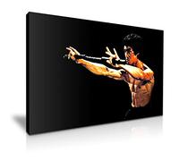 Enter the Dragon Martial Arts Kung Fu Poster Picture Print Canvas Wall Art Decoration (61cm X 41cm)