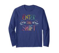 Enter The Shift Spiritual Awakening Rainbow Portal Quote Long Sleeve T-Shirt