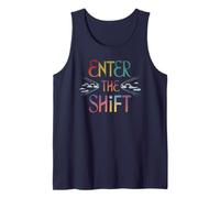 Enter The Shift Spiritual Awakening Rainbow Portal Quote Tank Top