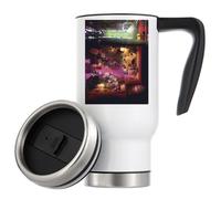 Enter The Void dystopian Lonely Urban Living Art Vacuum Insulated Thermal Travel Coffee Mug 480ml White