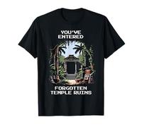 Entered: Forgotten Temple Ruins | Archaeology Pixel Art T-Shirt