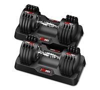 EnterSports 12kg/18KG/27KG Adjustable Dumbbells,Dumbbell Set for Saving Place, Dumbbell Weights with Non-Slip Handle, Home Gym Strength Training Equipment for Full Bodybuilding