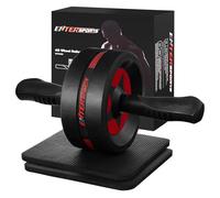 EnterSports Ab Rollers, Ab Trainer for Home with Two Knee Mats, Ab Wheel for Abdominal Muscle Training, Ab Exercise Wheels, Suitable for Beginners, Advanced and Professionals