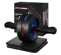 EnterSports Ab Rollers, Ab Trainer for Home with Two Knee Mats, Ab Wheel for Abdominal Muscle Training, Ab Exercise Wheels, Suitable for Beginners, Advanced and Professionals